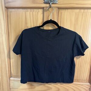 Lululemon Cropped Black Women's T-Shirt